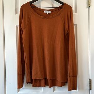 NWOT Michael Stars Burnt Orange Soft & Stretchy Lightweight Sweater - Size XXL